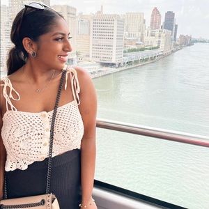 Zara crochet cream top! Size Small